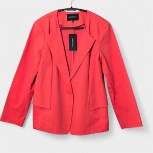 Lafayette 148 Women's Single Button Blazer Pink 14 Business Casual Corpcore NWT